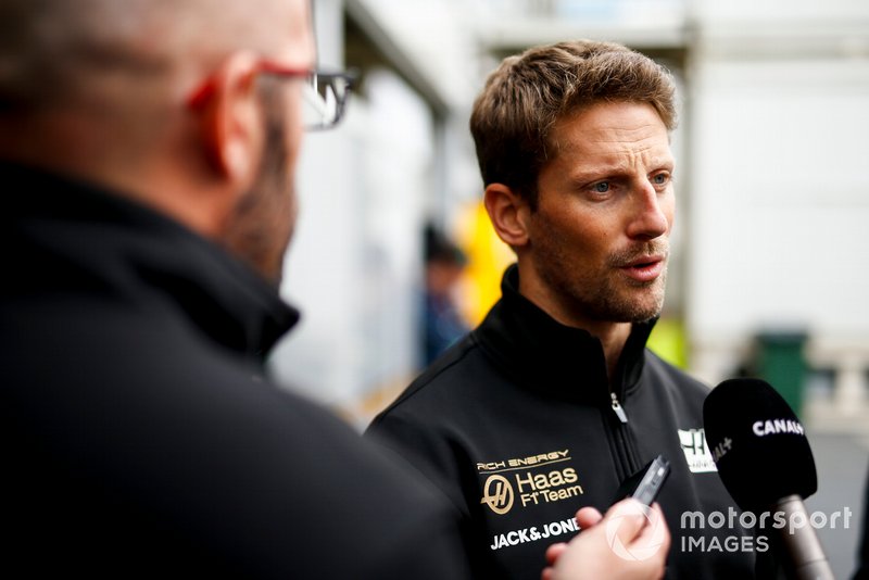 Romain Grosjean, Haas F1 parle avec les médias