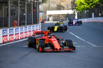 Charles Leclerc, Ferrari SF90, Daniel Ricciardo, Renault R.S.19, Lance Stroll, Racing Point RP19