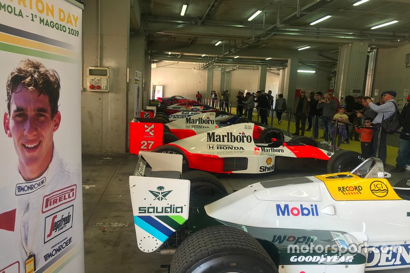 Le monoposto di Ayrton Senna, in esposizione