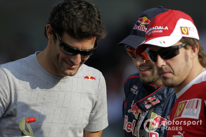 Mark Webber, Red Bull Racing RB6, Jaime Alguersuari, Toro Rosso STR5 Ferrari, Fernando Alonso, Ferrari F10