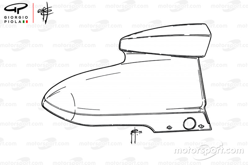 McLaren M23, airbox