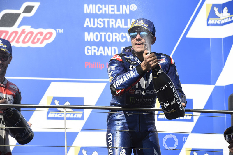 Podium: race winner Maverick Viñales, Yamaha Factory Racing