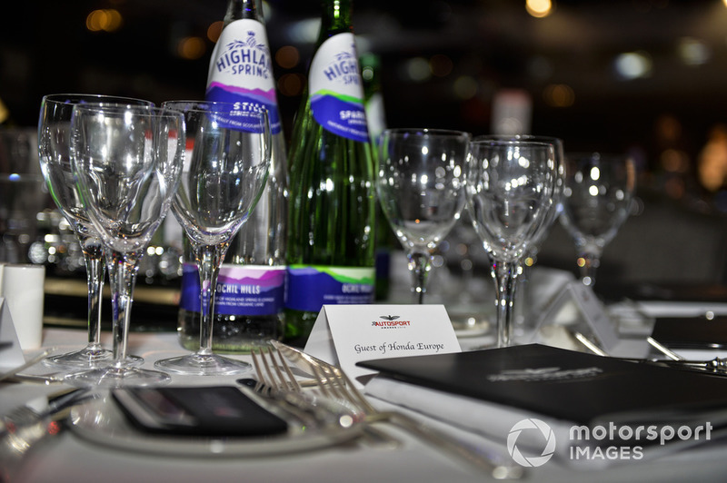 Table setting for Honda Europe