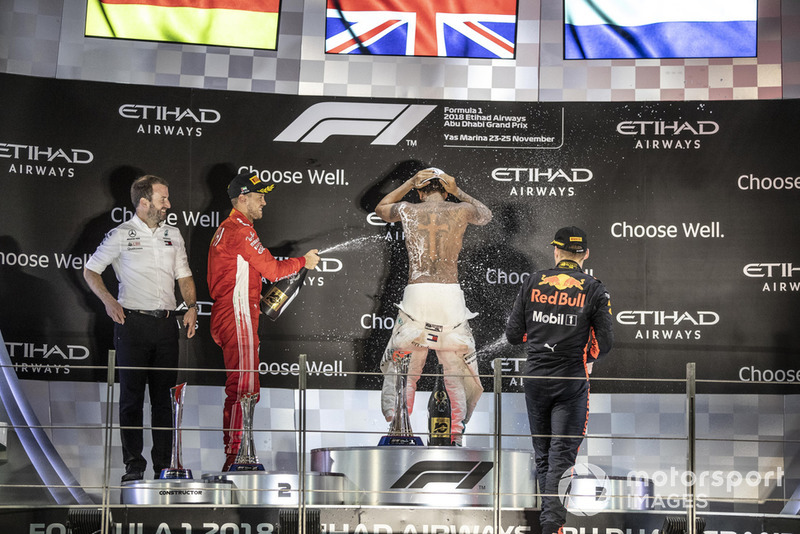 2018: 1.Lewis Hamilton, 2.Sebastian Vettel, 3.Max Verstappen