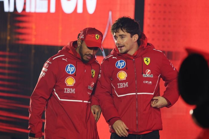 Charles Leclerc, Ferrari, Lewis Hamilton