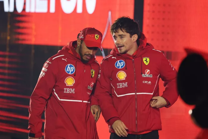 Charles Leclerc, Ferrari, Lewis Hamilton