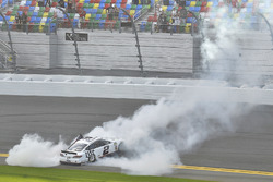 Brad Keselowski, Team Penske Ford Fusion celebrates his win