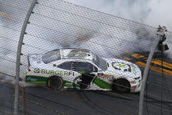 Tyler Reddick, JR Motorsports, BurgerFi Chevrolet Camaro celebrates his win
