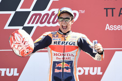 Podium : le vainqueur Marc Marquez, Repsol Honda Team