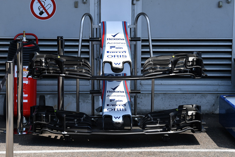 Nez et ailerons avant de la Williams FW41