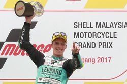 Podium: winnaar Joan Mir, Leopard Racing