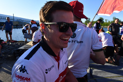 Sauber lors de la course de radeaux