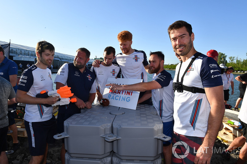 Williams at the raft race