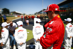 Kimi Raikkonen, Ferrari, sur la grille