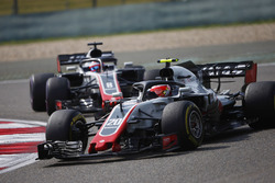 Kevin Magnussen, Haas F1 Team VF-18 Ferrari, Romain Grosjean, Haas F1 Team VF-18 Ferrari