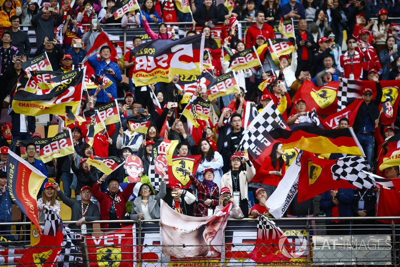 Apoyo para Sebastian Vettel, Ferrari