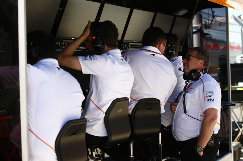 Eric Boullier, Racing Director, McLaren, Zak Brown, Executive Director, McLaren Technology Group