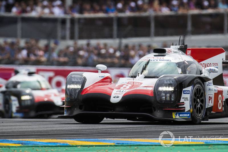 #8 Toyota Gazoo Racing Toyota TS050: Sébastien Buemi, Kazuki Nakajima, Fernando Alonso, #7 Toyota Gazoo Racing Toyota TS050: Mike Conway, Kamui Kobayashi, Jose Maria Lopez