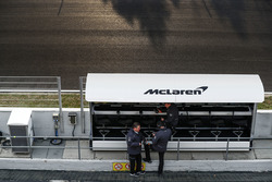 Zak Brown, Executive Director, McLaren Technology Group, Eric Boullier, Racing Director, McLaren