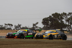 #222 Scott Taylor Motorsport Mercedes-AMG GT3: Craig Baird, Scott Taylor, #777 The Bend Motor Sport Park Mercedes-AMG GT3: Yasser Shahin, Luke Youlden