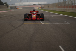 Sebastian Vettel, Ferrari SF71H on the grid