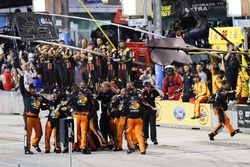 Martin Truex Jr., Furniture Row Racing Toyota team celebration