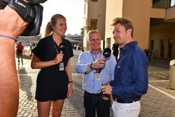 Rosanna Tennant, Johnny Herbert, Sky TV and Nico Rosberg, Mercedes-Benz Ambassador