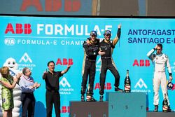 Jean-Eric Vergne, Techeetah, Andre Lotterer, Techeetah make up the first 1st 2nd finish in Formula E