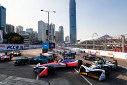 Luca Filippi, NIO Formula E Team, Nick Heidfeld, Mahindra Racing, andLucas di Grassi, Audi Sport ABT