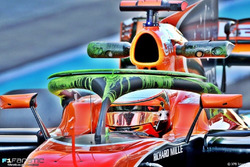 McLaren MCL32: c'è la vernice flow viz anche sull'Halo!