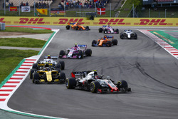 Kevin Magnussen, Haas F1 Team VF-18, Carlos Sainz Jr., Renault Sport F1 Team R.S. 18, Charles Leclerc, Sauber C37, Esteban Ocon, Force India VJM11, Fernando Alonso, McLaren MCL33, Lance Stroll, Williams FW41
