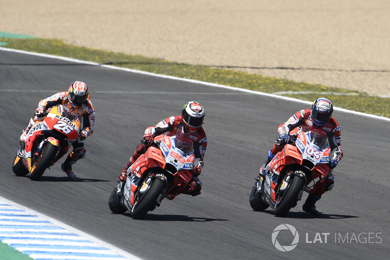 Jorge Lorenzo, Ducati Team, Andrea Dovizioso, Ducati Team, Dani Pedrosa, Repsol Honda Team