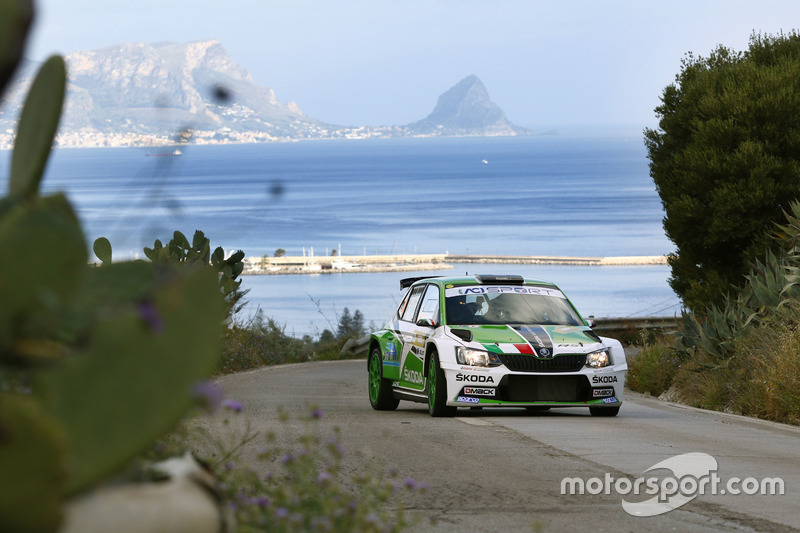 Umberto Scandola, Guido D'Amore, Skoda Fabia R5, SA Motorsport Italia