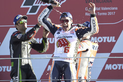 Podio: tercer lugar y campeón del mundo Marc Márquez, Repsol Honda Team