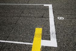 Detail van de start/finish