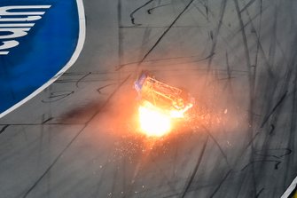 Crash of Ryan Newman, Roush Fenway Racing, Ford Mustang Koch Industries