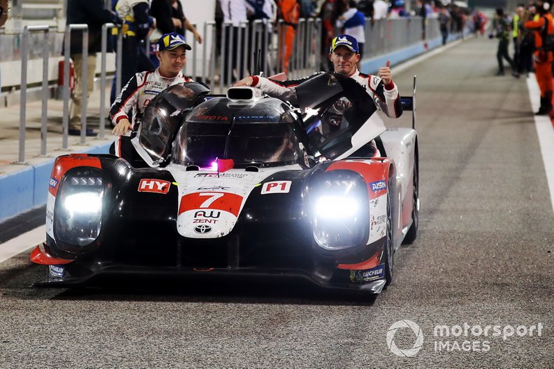 Ganadores #7 Toyota Gazoo Racing Toyota TS050: Mike Conway, Jose Maria Lopez, Kamui Kobayashi 