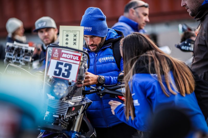 Antonio Maio during 2020 Dakar Scrutineering at Le Castellet, France