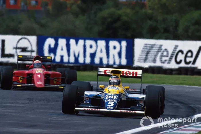 Thierry Boutsen, Williams, Alain Prost, Ferrari