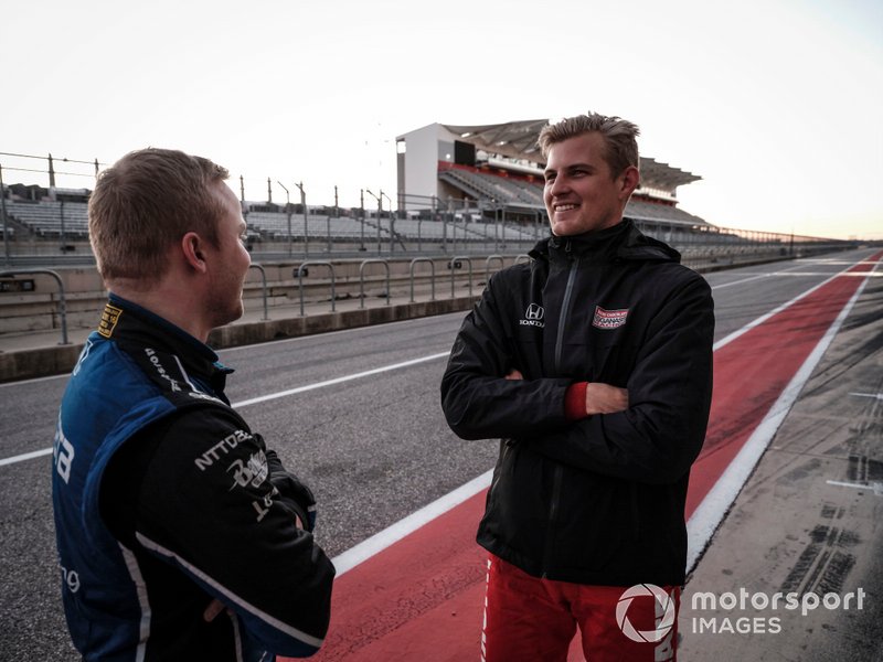 Felix Rosenqvist, Chip Ganassi Racing Honda, Marcus Ericsson, Chip Ganassi Racing Honda