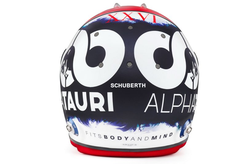 Casco de Daniil Kvyat, AlphaTauri