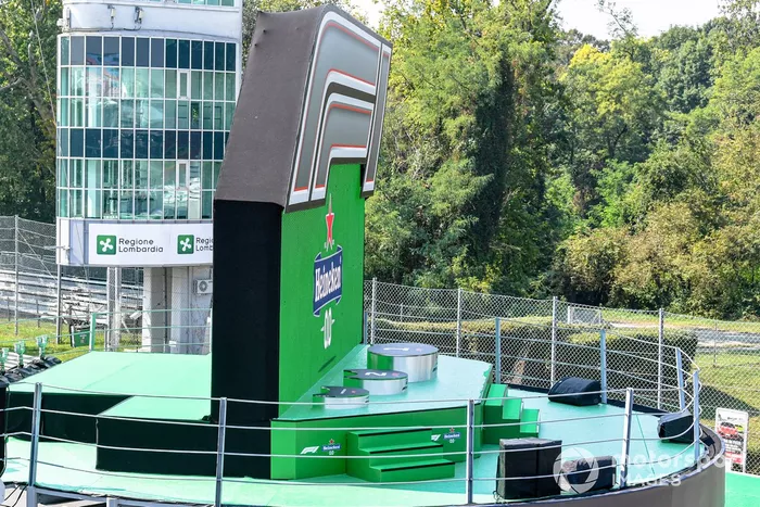 El podio de Monza