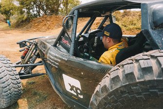 Felipe Fraga no carro da equipe RMattheis