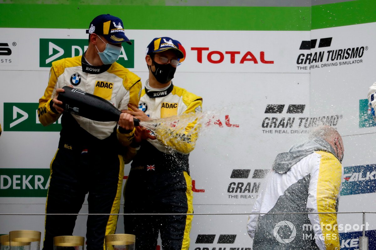 Podium: #99 Rowe Racing BMW M6 GT3: Alexander Sims, Nicky Catsburg