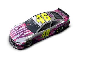 Sonderdesign: Jimmie Johnson, Hendrick Motorsports, Chevrolet Camaro, für Johnsons letztes NASCAR-Rennen in Phoenix 2020