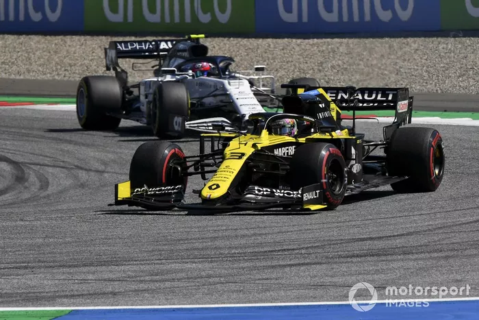 Daniel Ricciardo, Renault F1 Team R.S.20, Pierre Gasly, AlphaTauri AT01