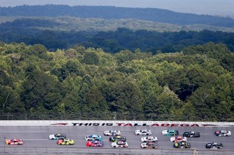 Michael Annett, JR Motorsports, Chevrolet Camaro leads the field