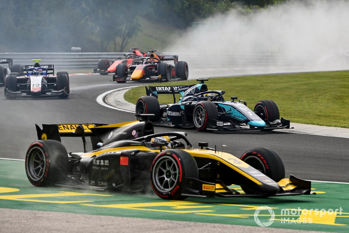 Guanyu Zhou, UNI-Virtuosi, Sean Gelael, Dams and Pedro Piquet, Charouz Racing System