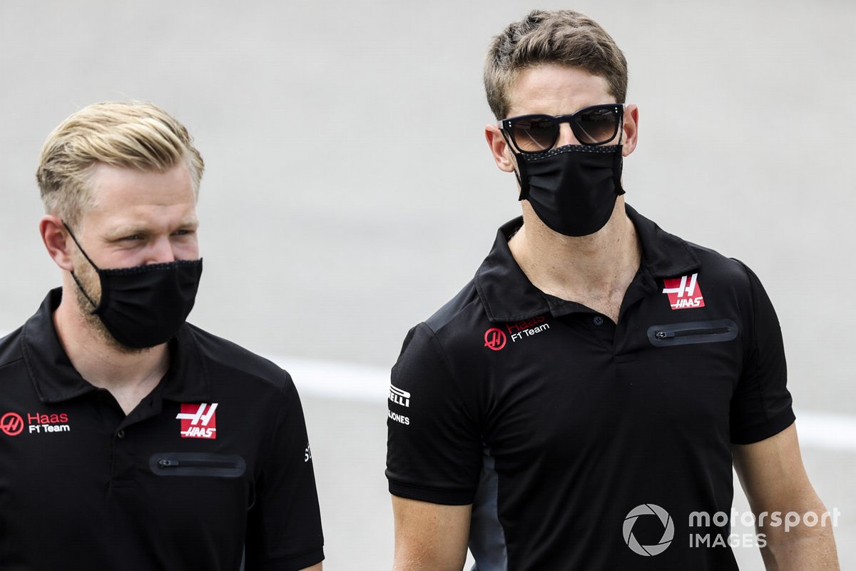 Kevin Magnussen, Haas F1, Romain Grosjean, Haas F1