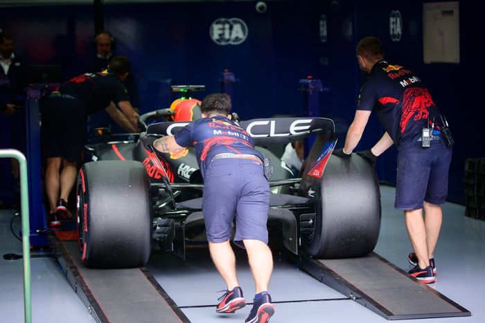 El coche de Max Verstappen, Red Bull Racing